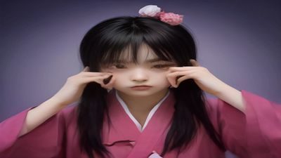 acfun网页鬼畜视频封面，搞怪夸张的表情包风格画面配合弹幕字幕